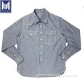 Other Denim Products indigo 6oz 100% cotton men denim jeans shirt Factory